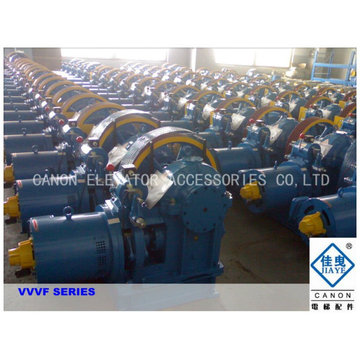 1250kg-3200kg VVVF Geared Elevator Traction Machine